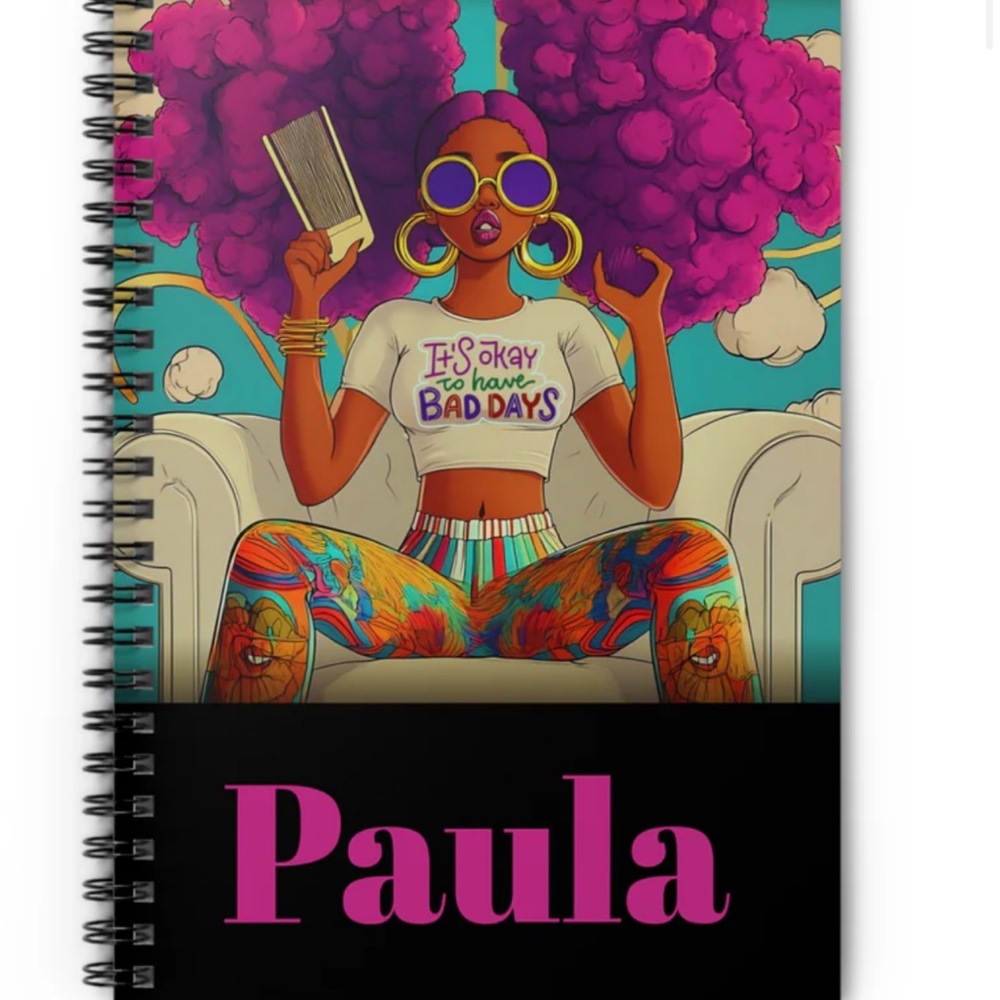 It’s Okay To Have Bad Days Colorful Spiral Notebook with Art Design